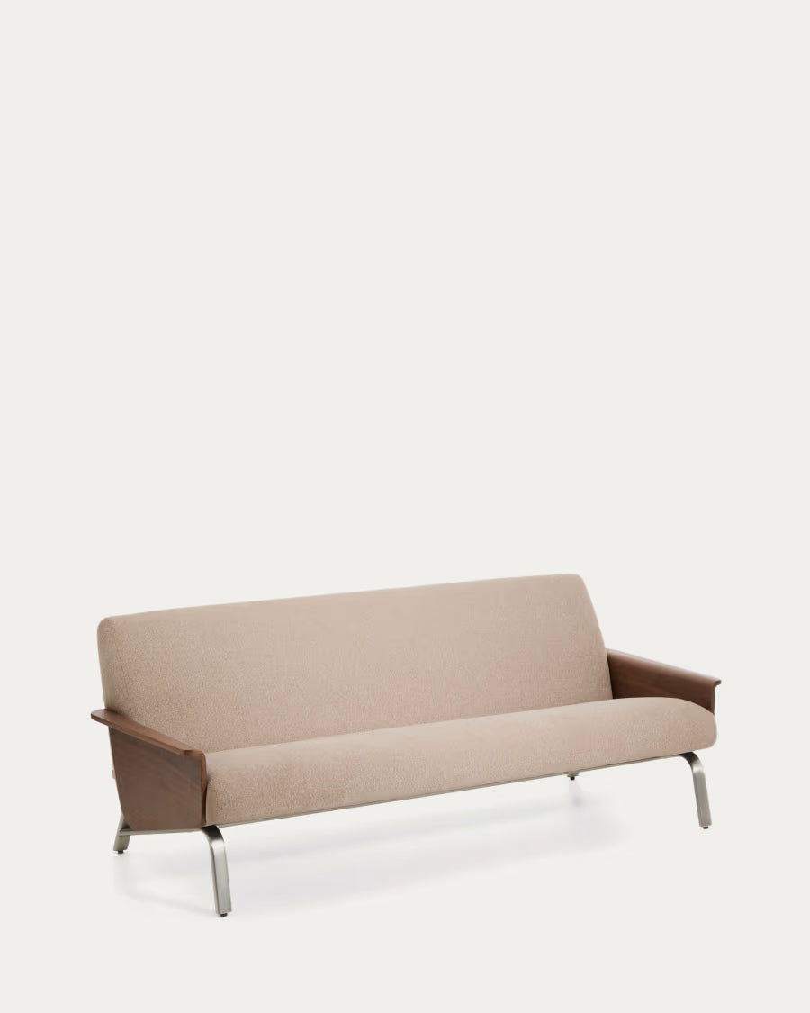 Amsen Light Brown 3-Seater Sofa.