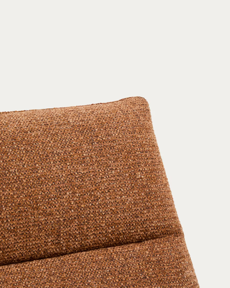 Asen Terracotta Chenille Armchair.