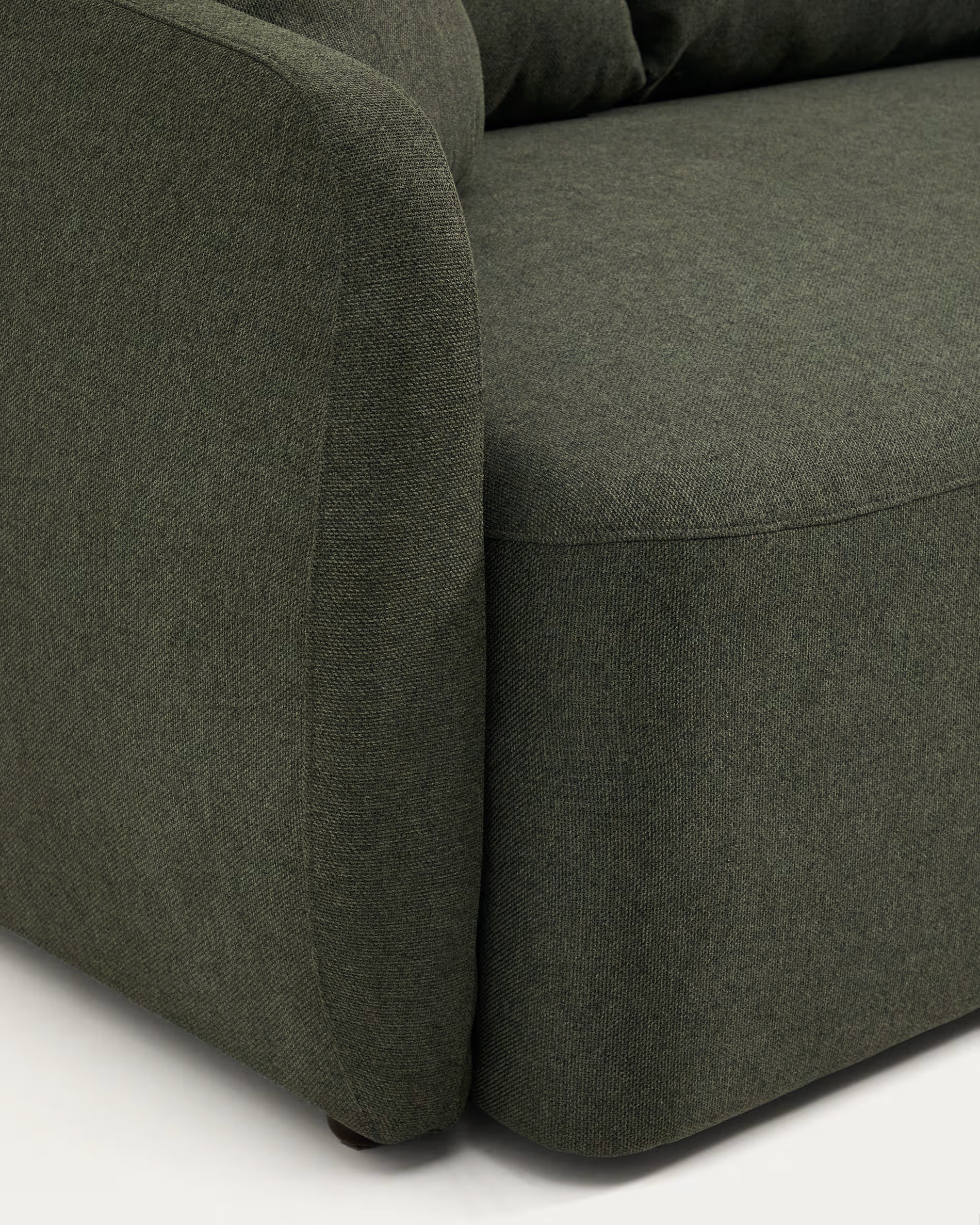 Laira 3-Seater Sofa Bed in Dark Green.