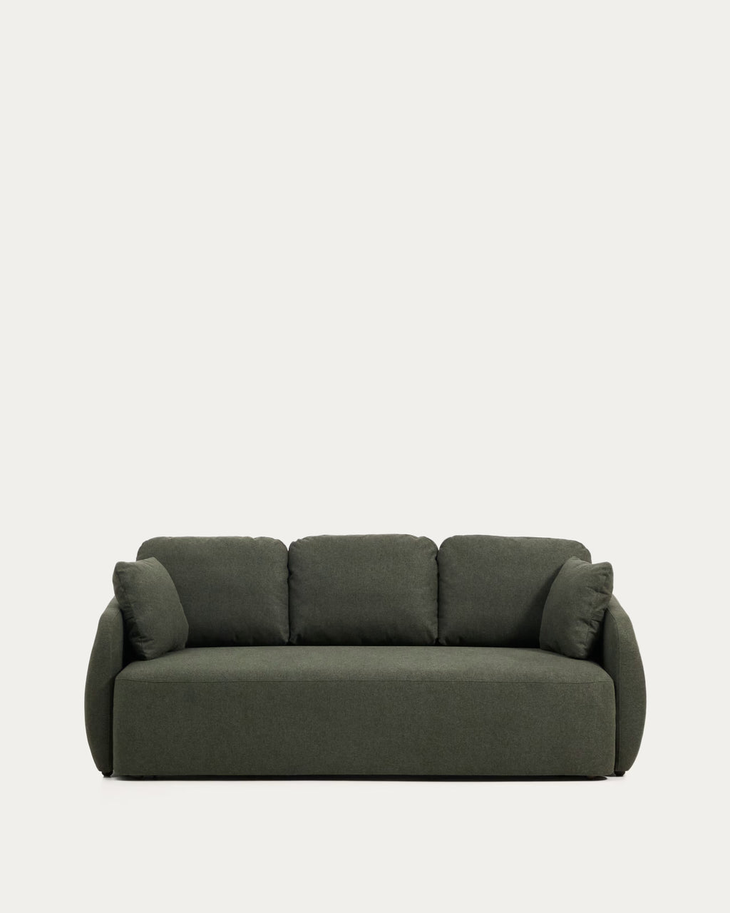 Laira 3-Seater Sofa Bed in Dark Green.