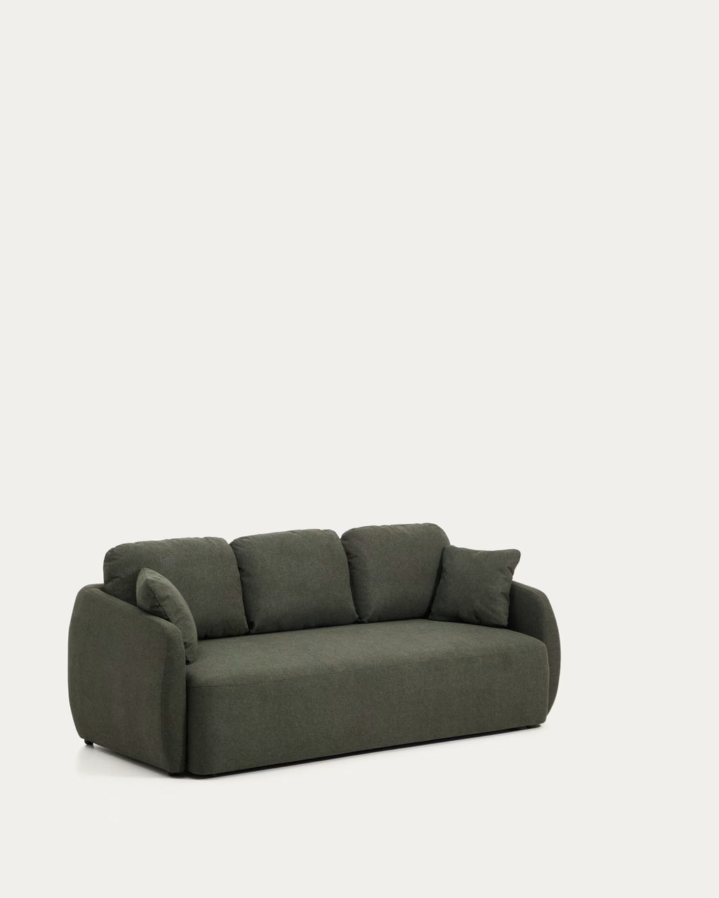 Laira 3-Seater Sofa Bed in Dark Green.