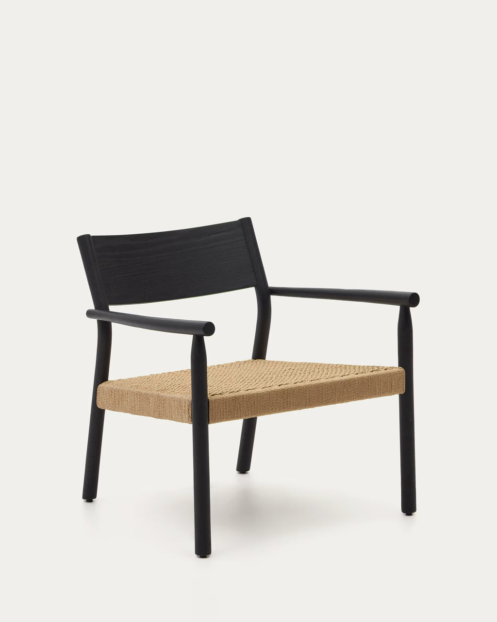 Yalia Armchair in Solid Oak with a Black finish