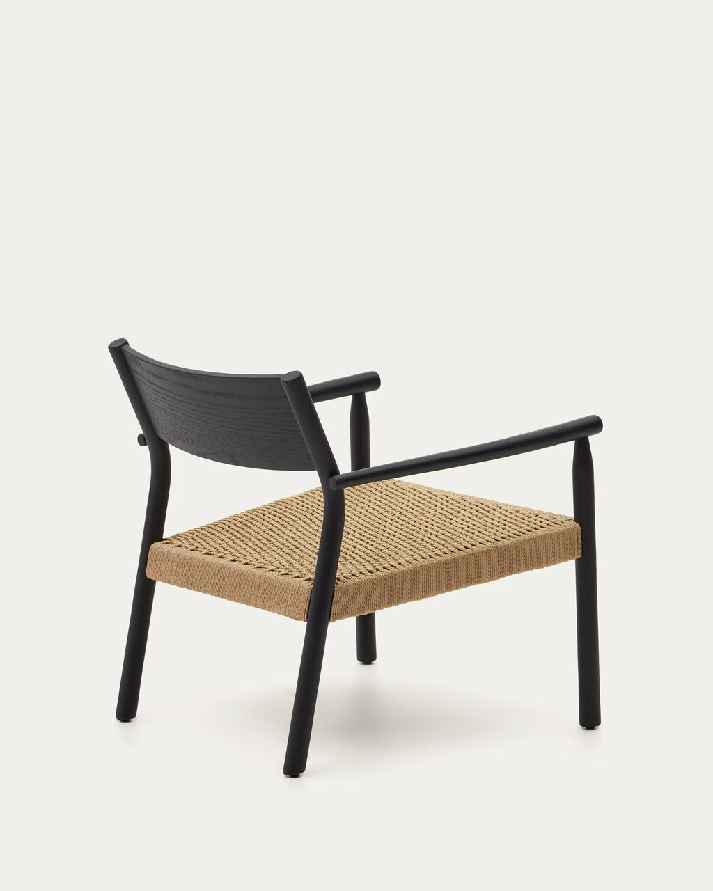 Yalia Armchair in Solid Oak with a Black finish