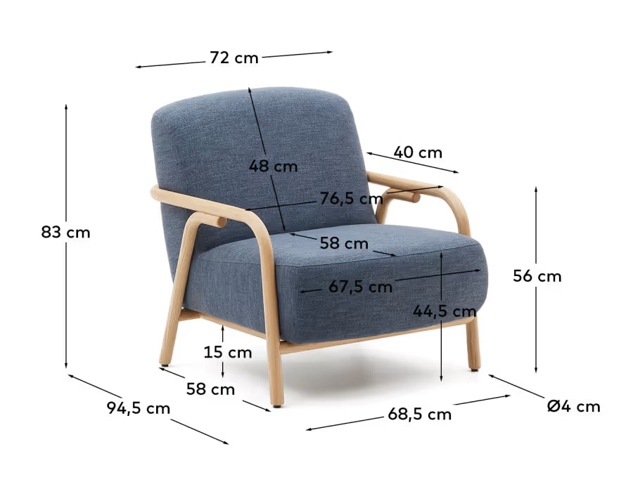 Sylo Blue armchair.