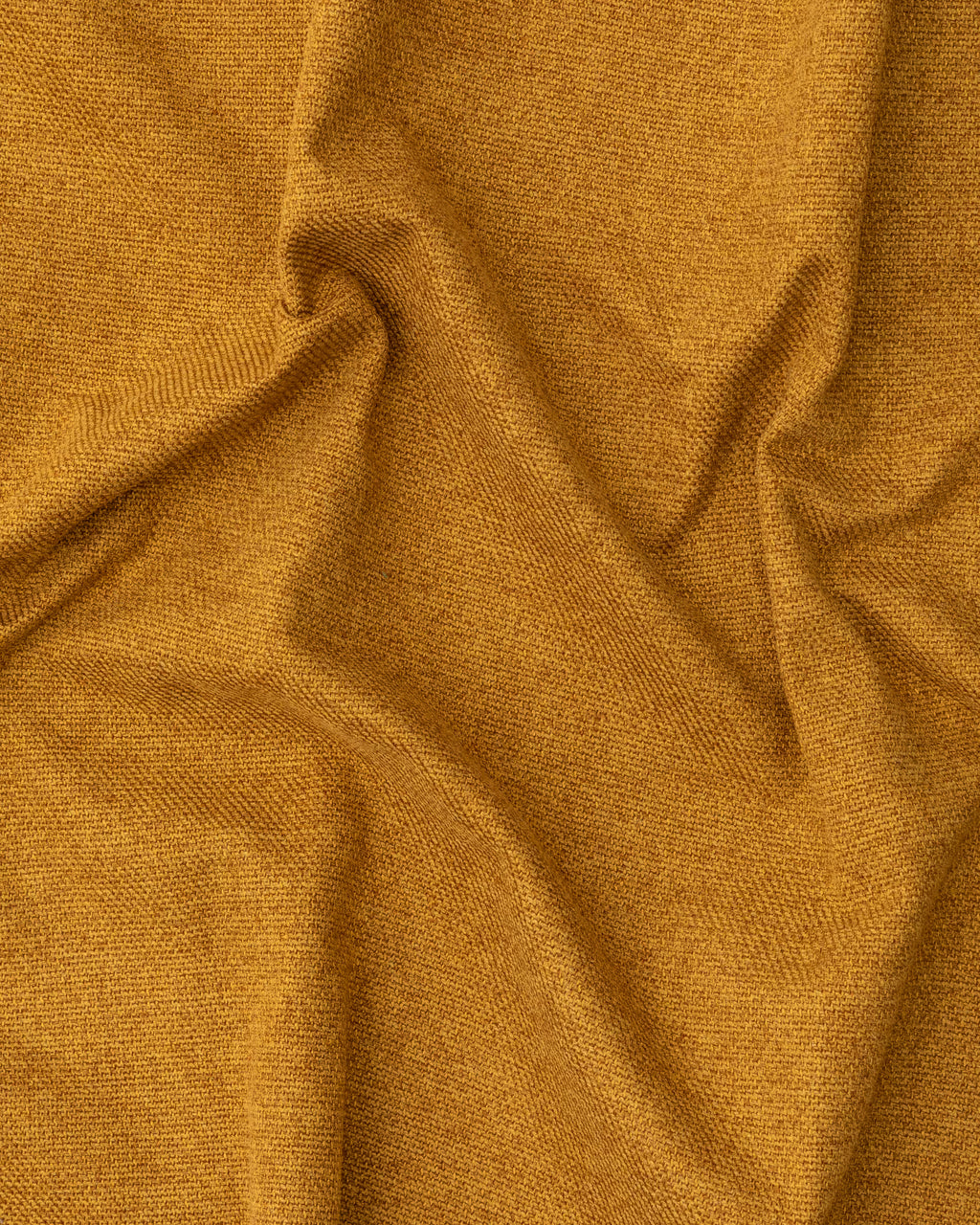 Meghan armchair in mustard bouclé with natural finish 