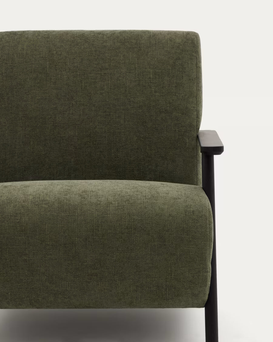 Meghan Armchair in Green Chenille.
