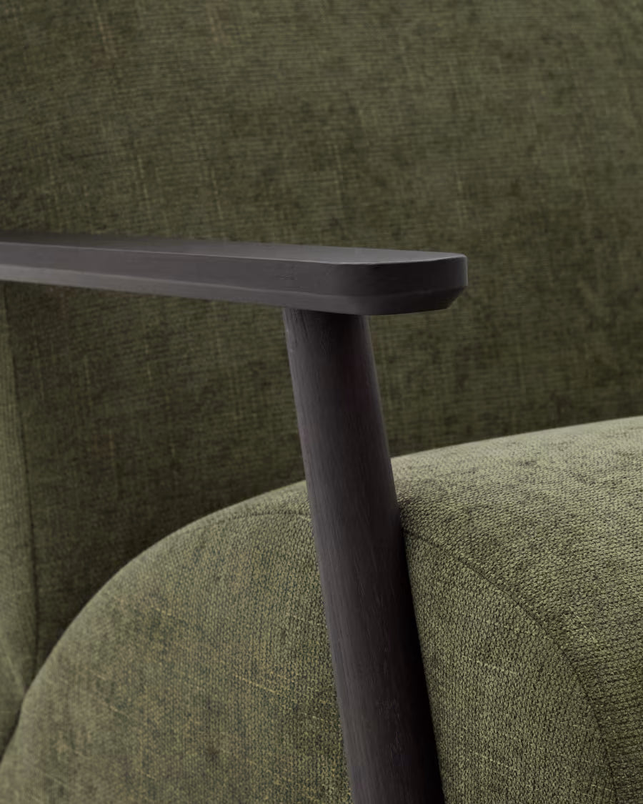 Meghan Armchair in Green Chenille.