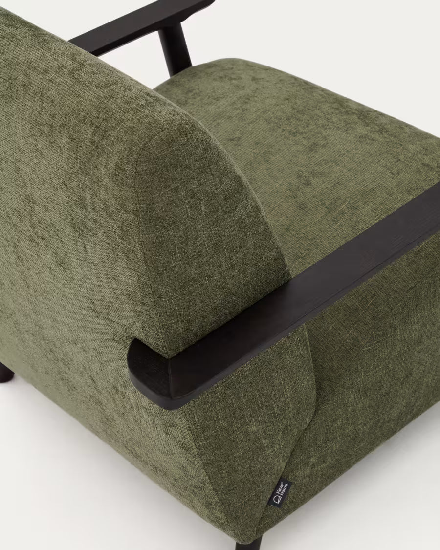 Meghan Armchair in Green Chenille.