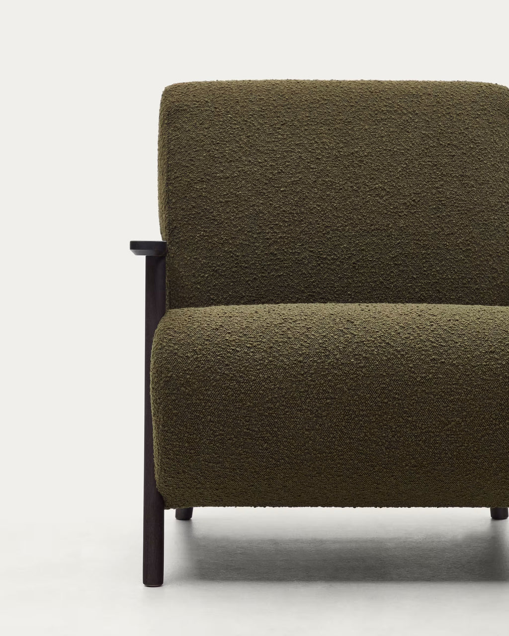 Meghan Armchair in Green Bouclé
