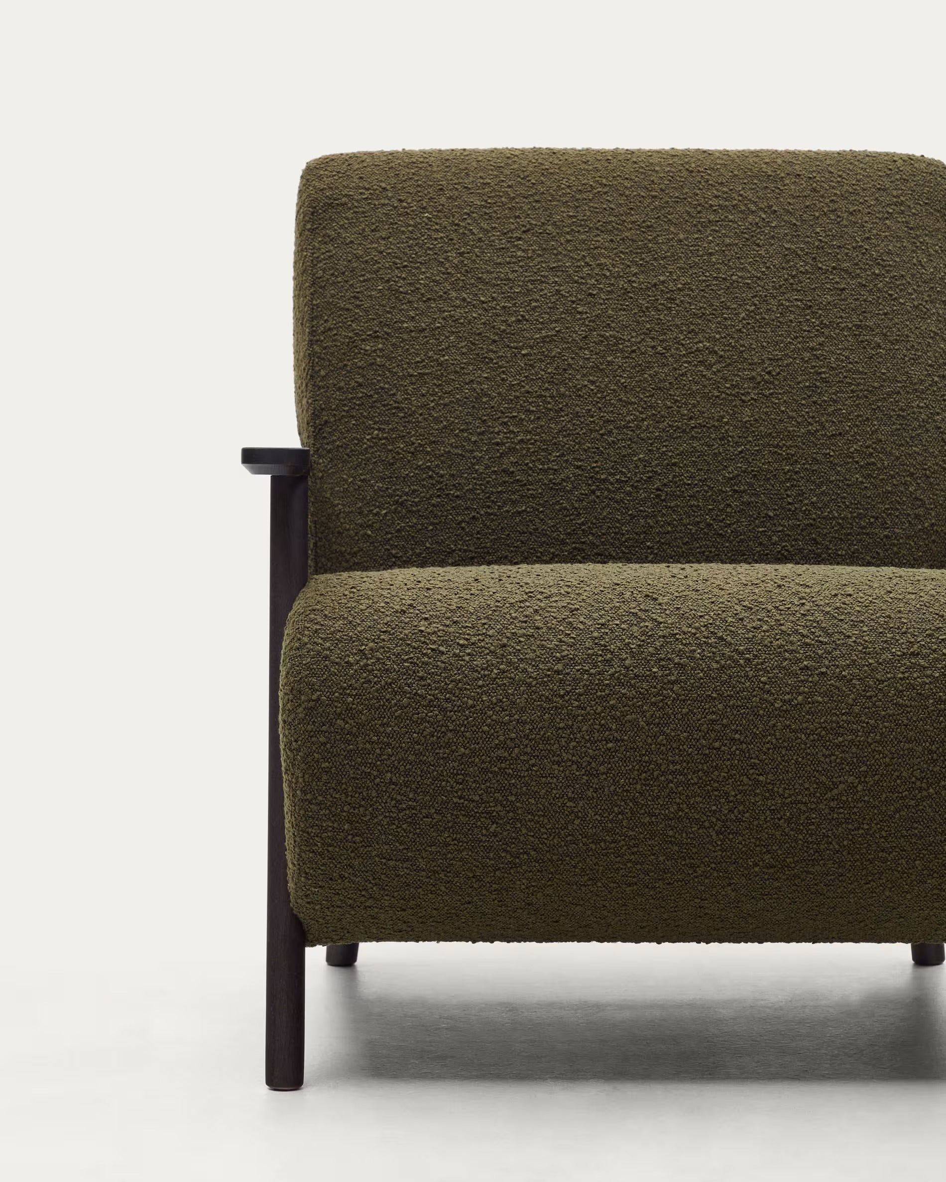 Meghan Armchair in Green Bouclé