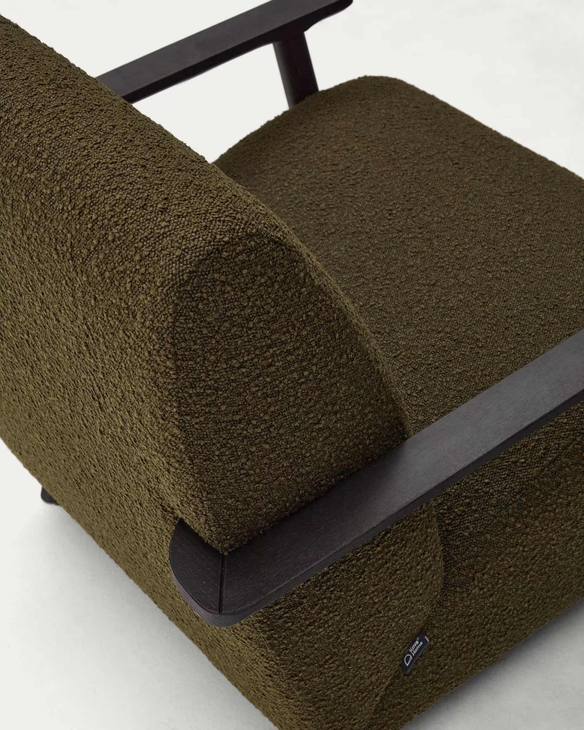 Meghan Armchair in Green Bouclé