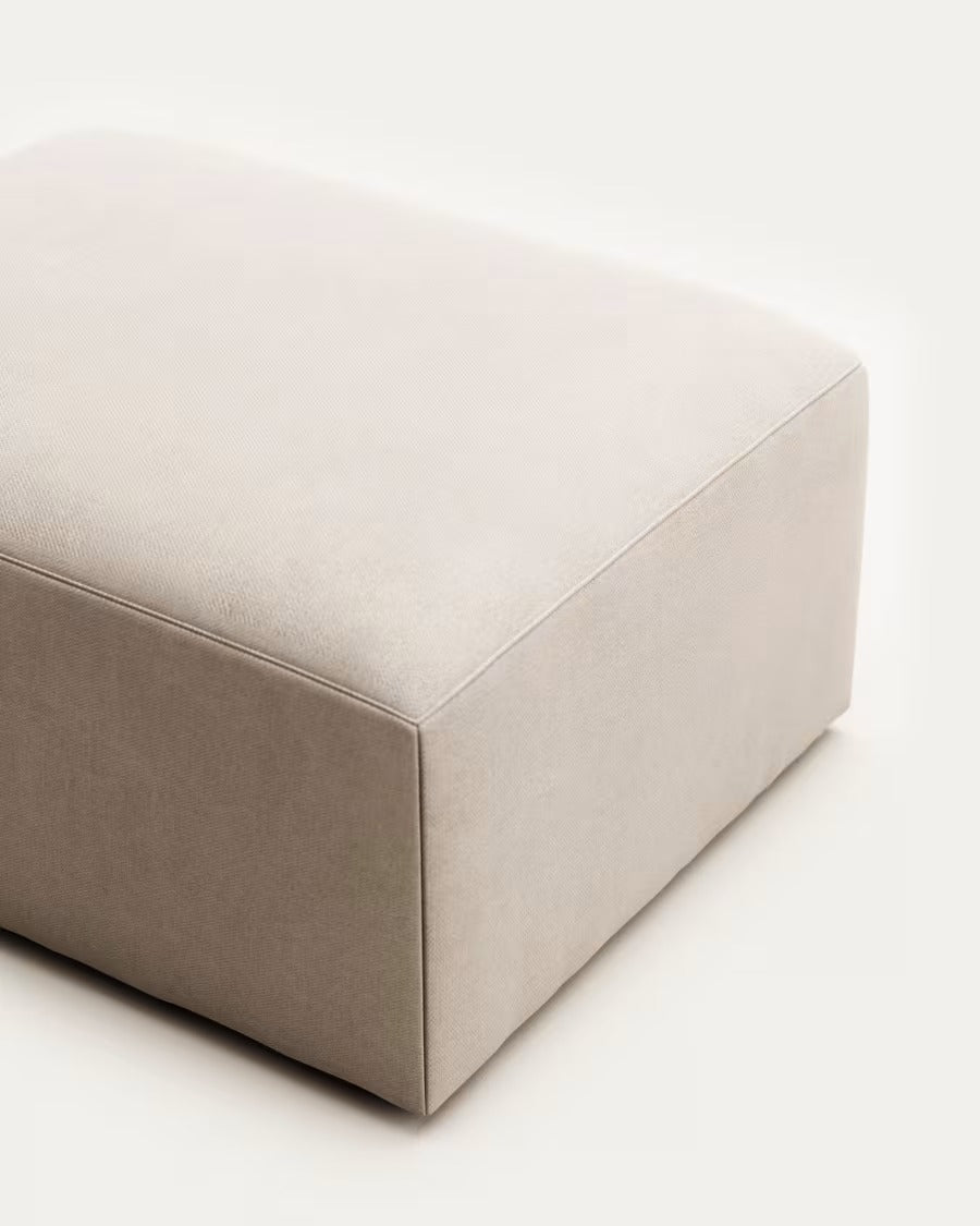 Blok Footstool in Beige, 90x74 cm FSC Mix Credit