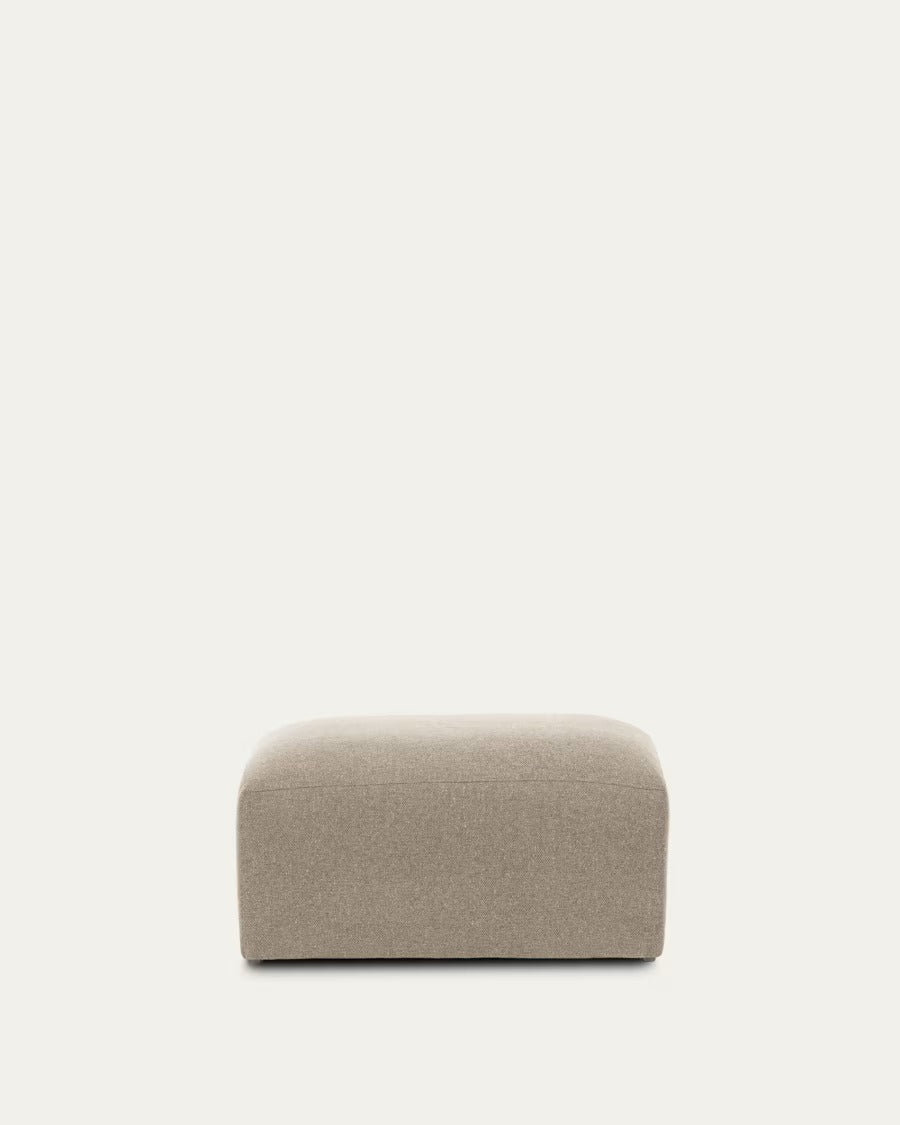Blok Footstool in Beige, 90x74 cm FSC Mix Credit