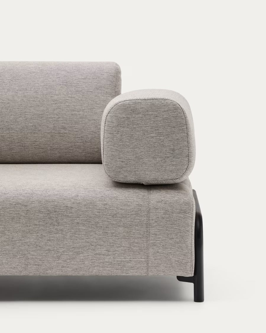 Compo 3 Seater Sofa in Beige-Grey 232 cm