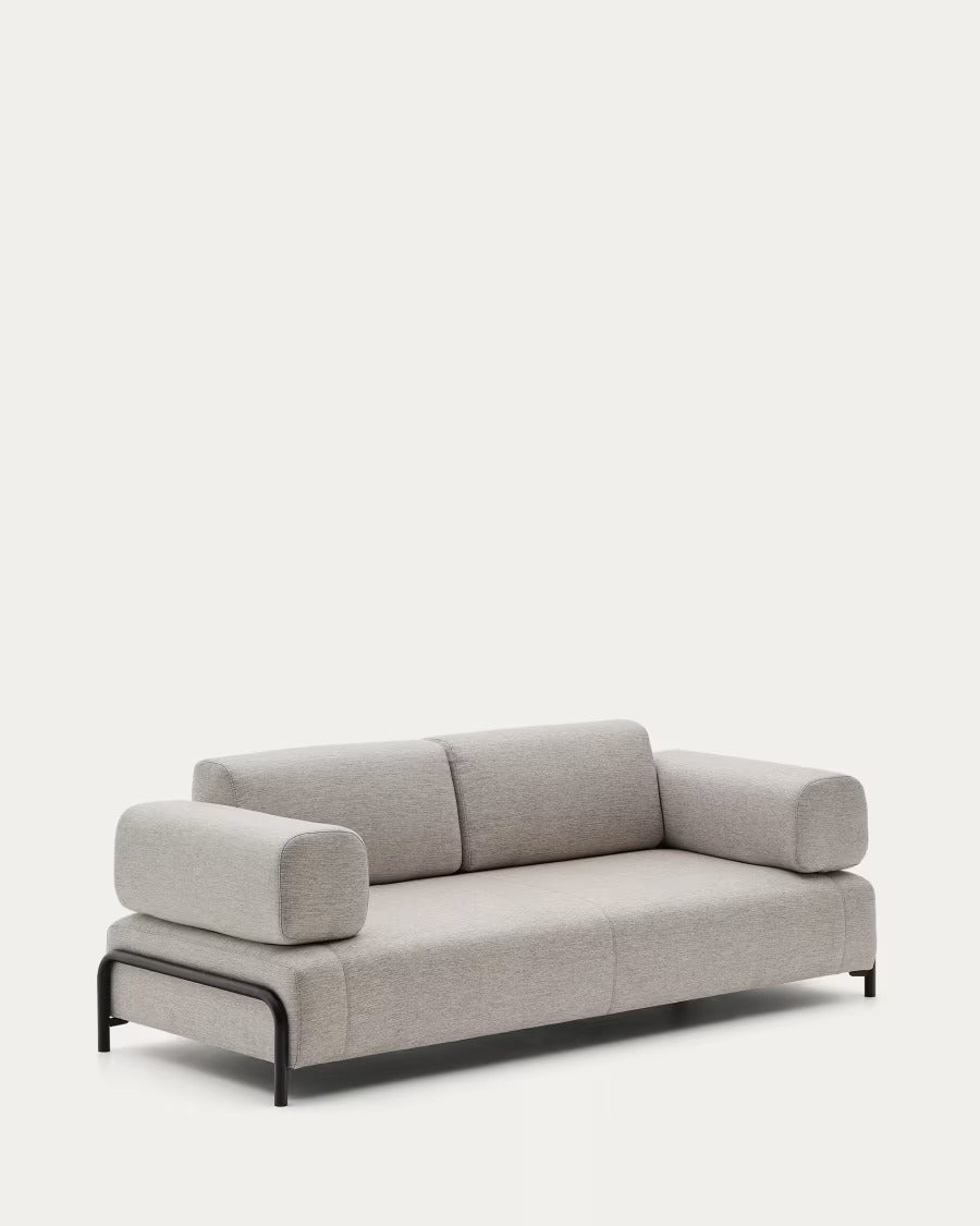 Compo 3 Seater Sofa in Beige-Grey 232 cm