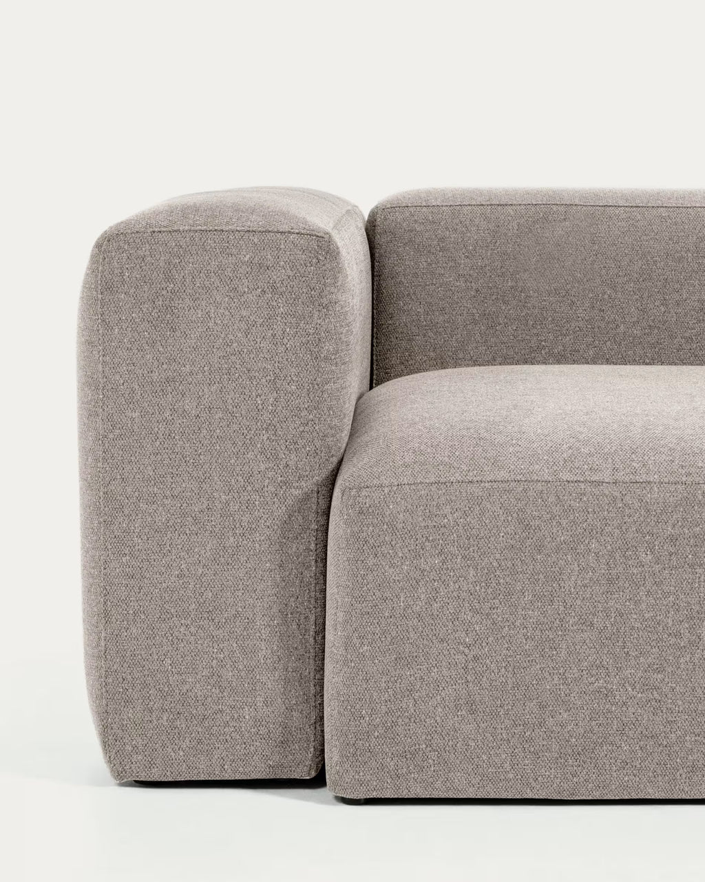 Blok beige chenille 5-seater corner sofa