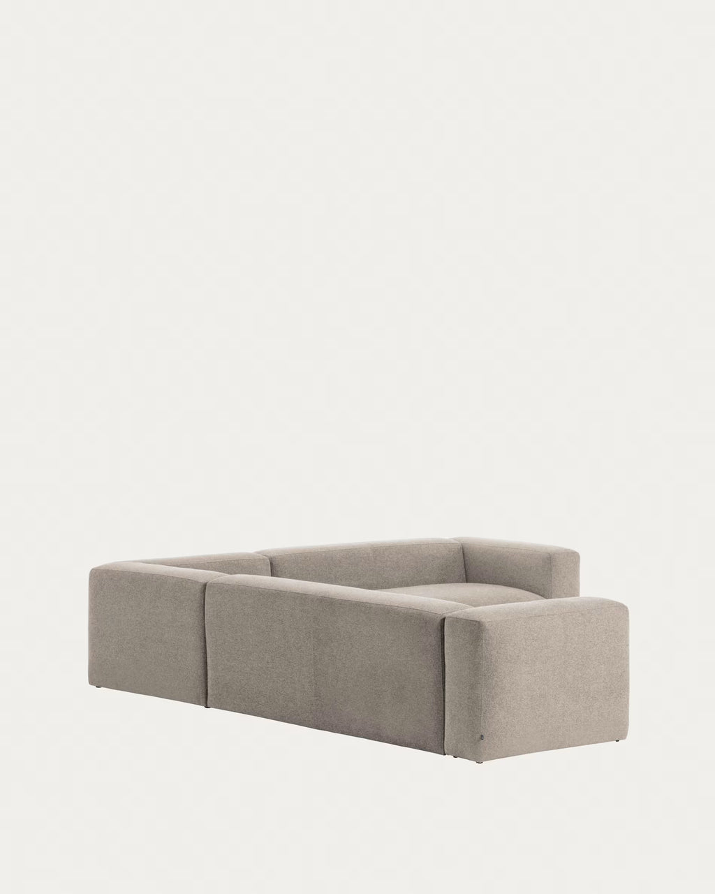 Blok beige chenille 5-seater corner sofa