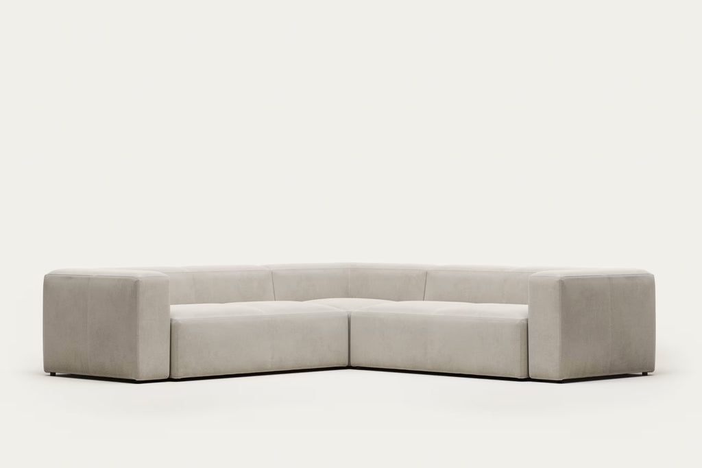 Blok 4 Seater Corner Sofa in beige, 290 x 290 cm
