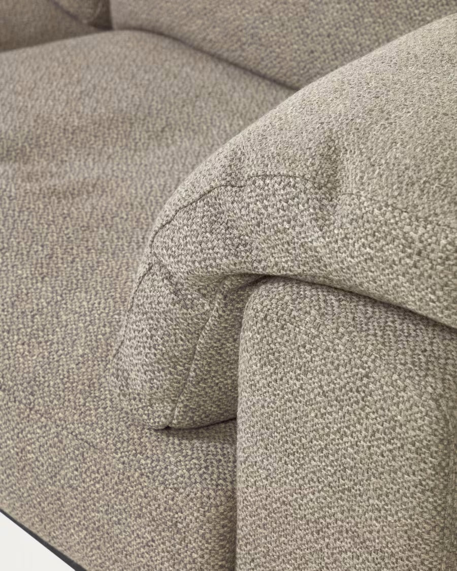Noa 3 Seater Sofa with Cushions in Beige