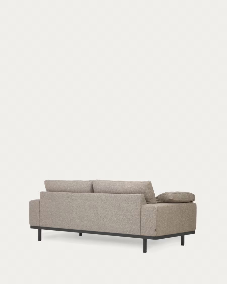 Noa 3 Seater Sofa with Cushions in Beige