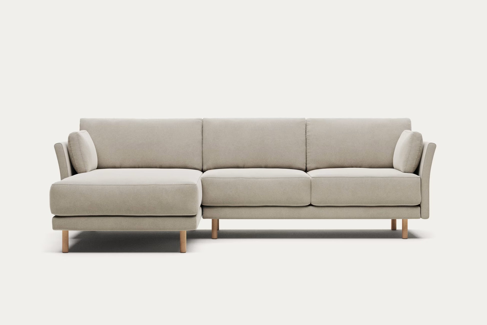 Gilma 3 Seater Sofa, left/right chaise longue in white