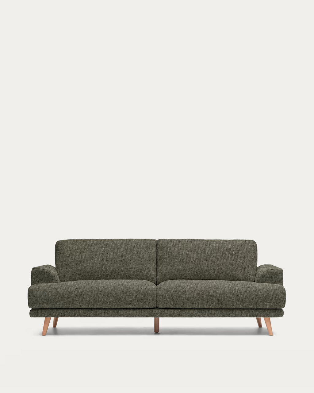 Karin 3-seater sofa in dark green chenille 231 cm