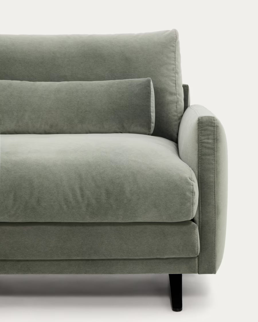 Veliro Green Velvet 3-Seater Sofa.
