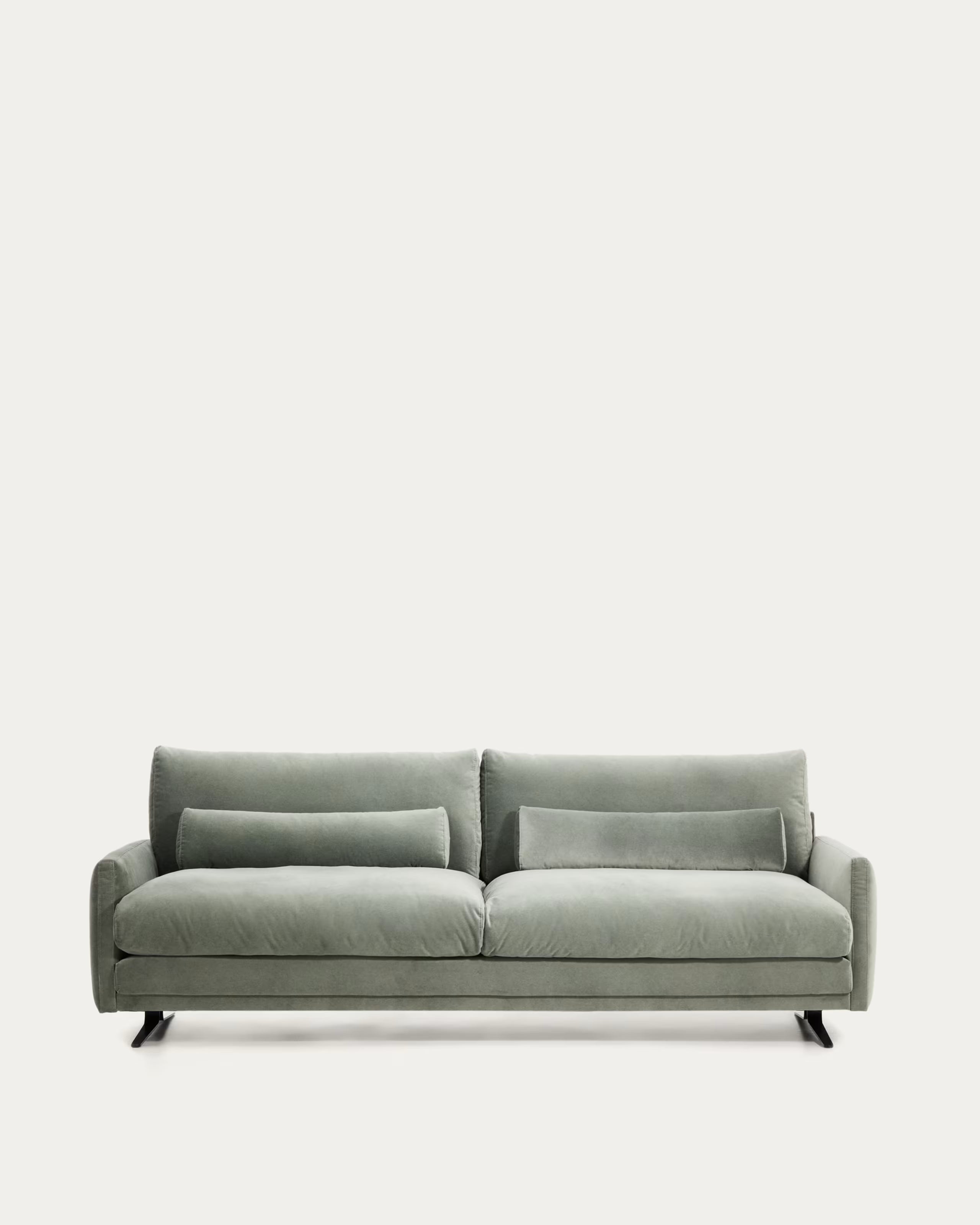 Veliro Green Velvet 3-Seater Sofa.