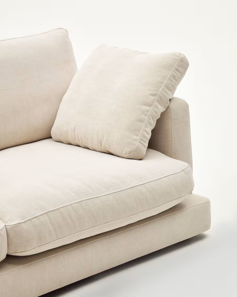 Gala 3 Seater Sofa in Beige 210cm