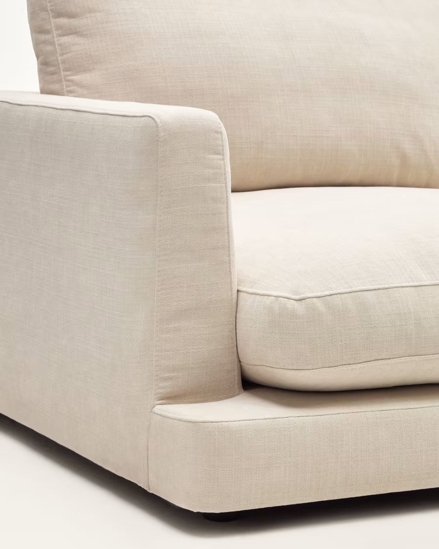 Gala 3 Seater Sofa in Beige 210cm