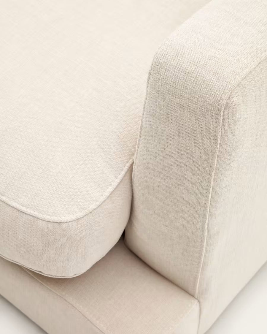 Gala 3 Seater Sofa in Beige 210cm
