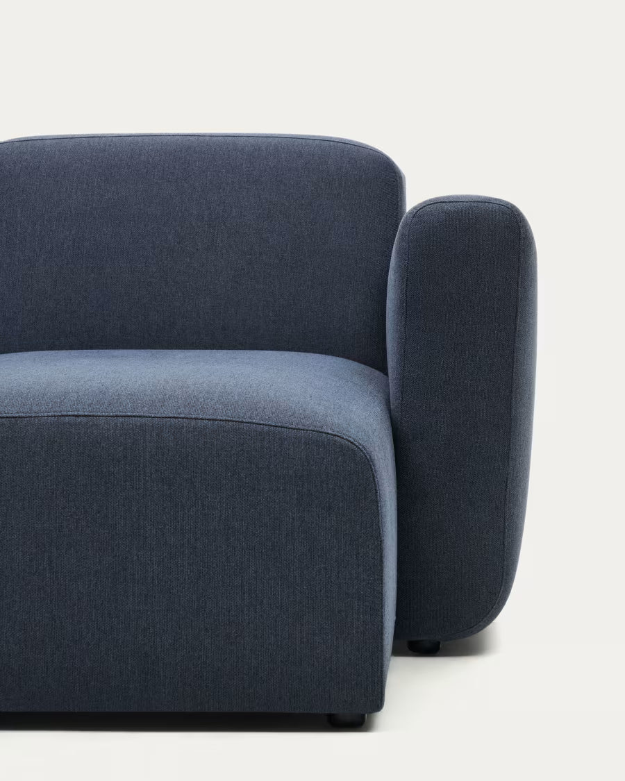 Neom 3 Seater Sofa right/left chaise in blue.