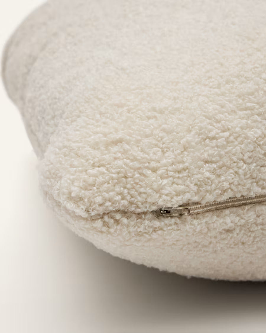 Martina ecru bouclé cushion 52 x 52cm