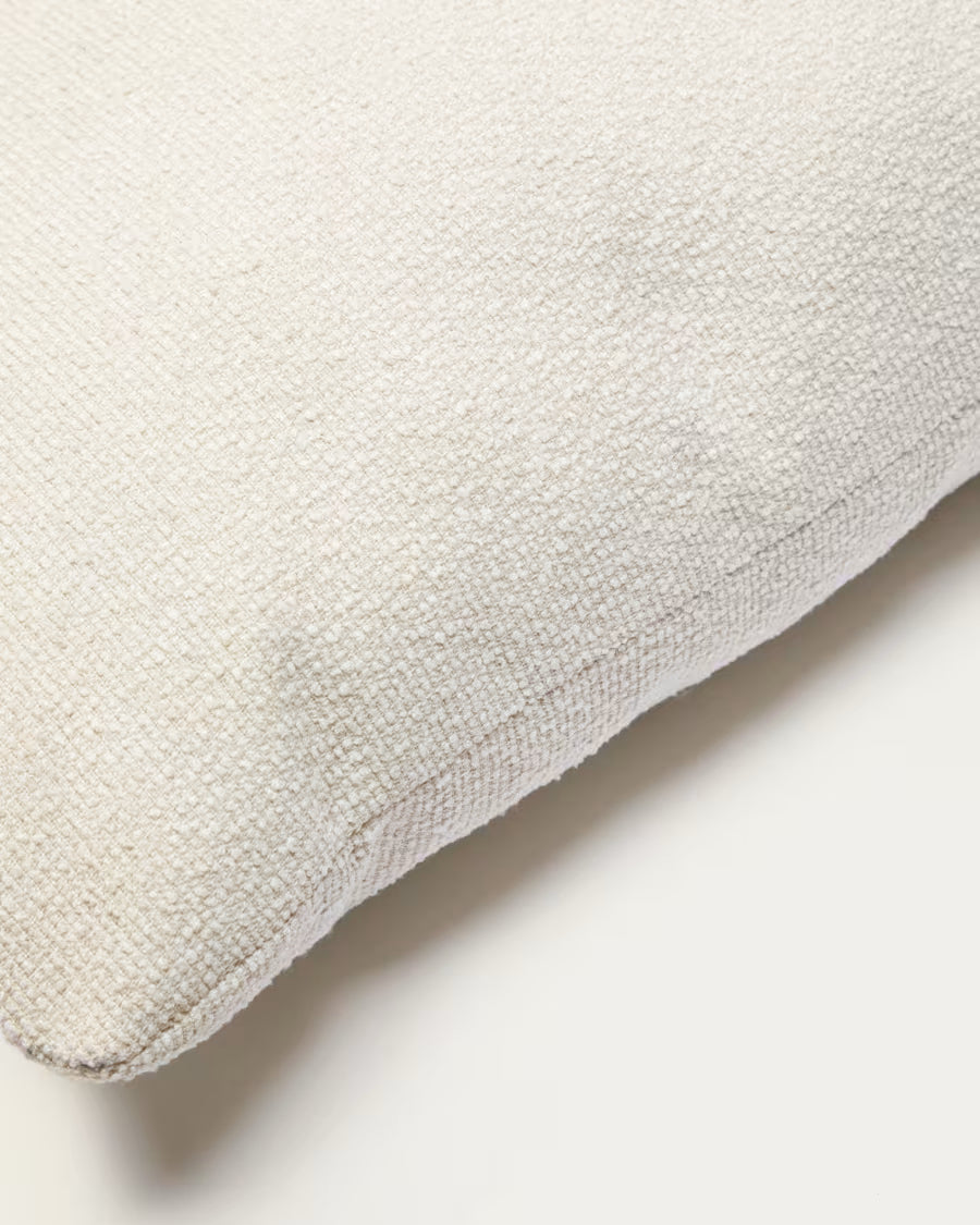 Martina ecru chenille cushion