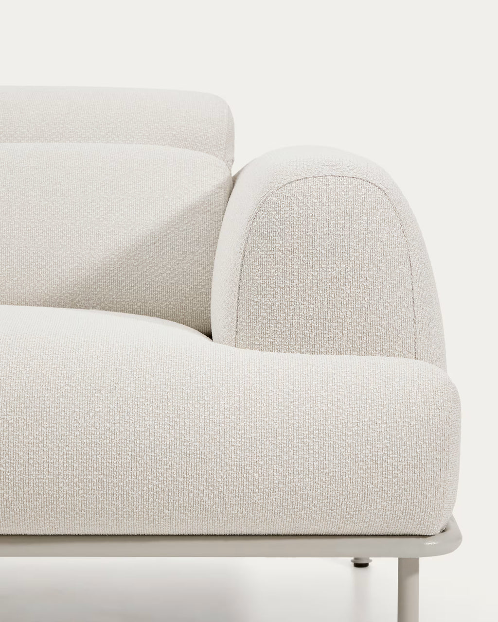 Aurum 2-seater Sofa in Ecru Chenille 214cm