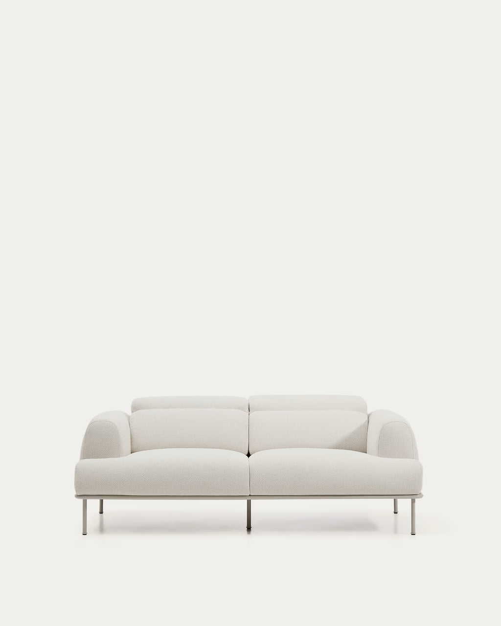 Aurum 2-seater Sofa in Ecru Chenille 214cm