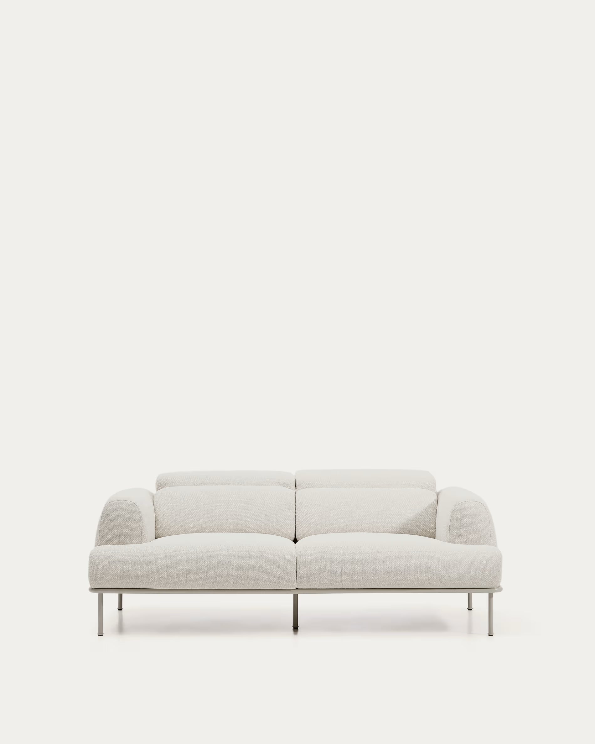 Aurum 2-seater Sofa in Ecru Chenille 214cm