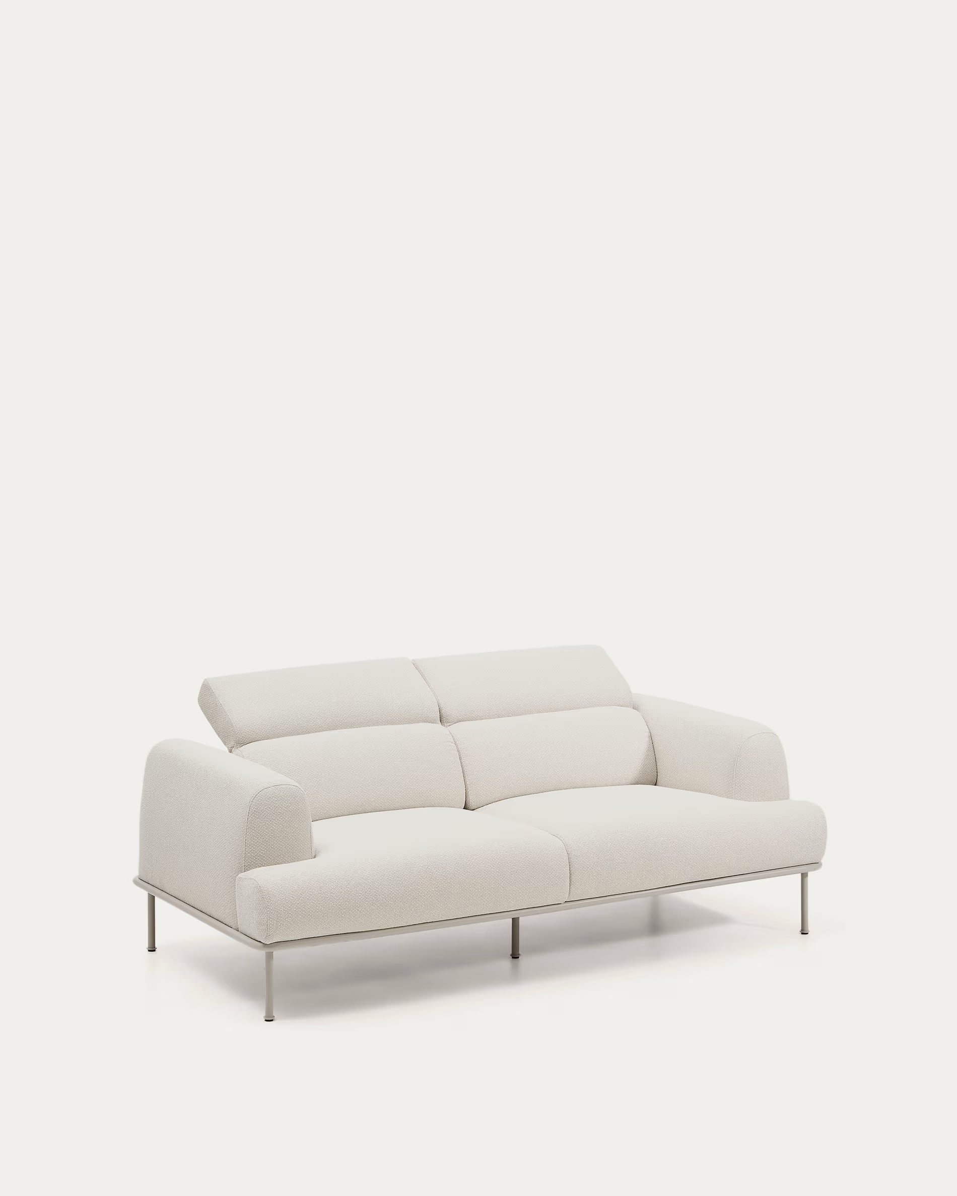 Aurum 2-seater Sofa in Ecru Chenille 214cm