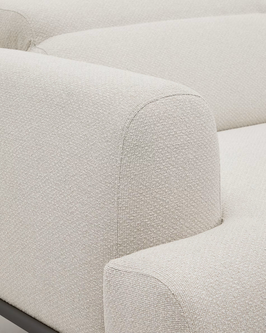 Aurum 3-seater Sofa in Ecru Chenille 234CM