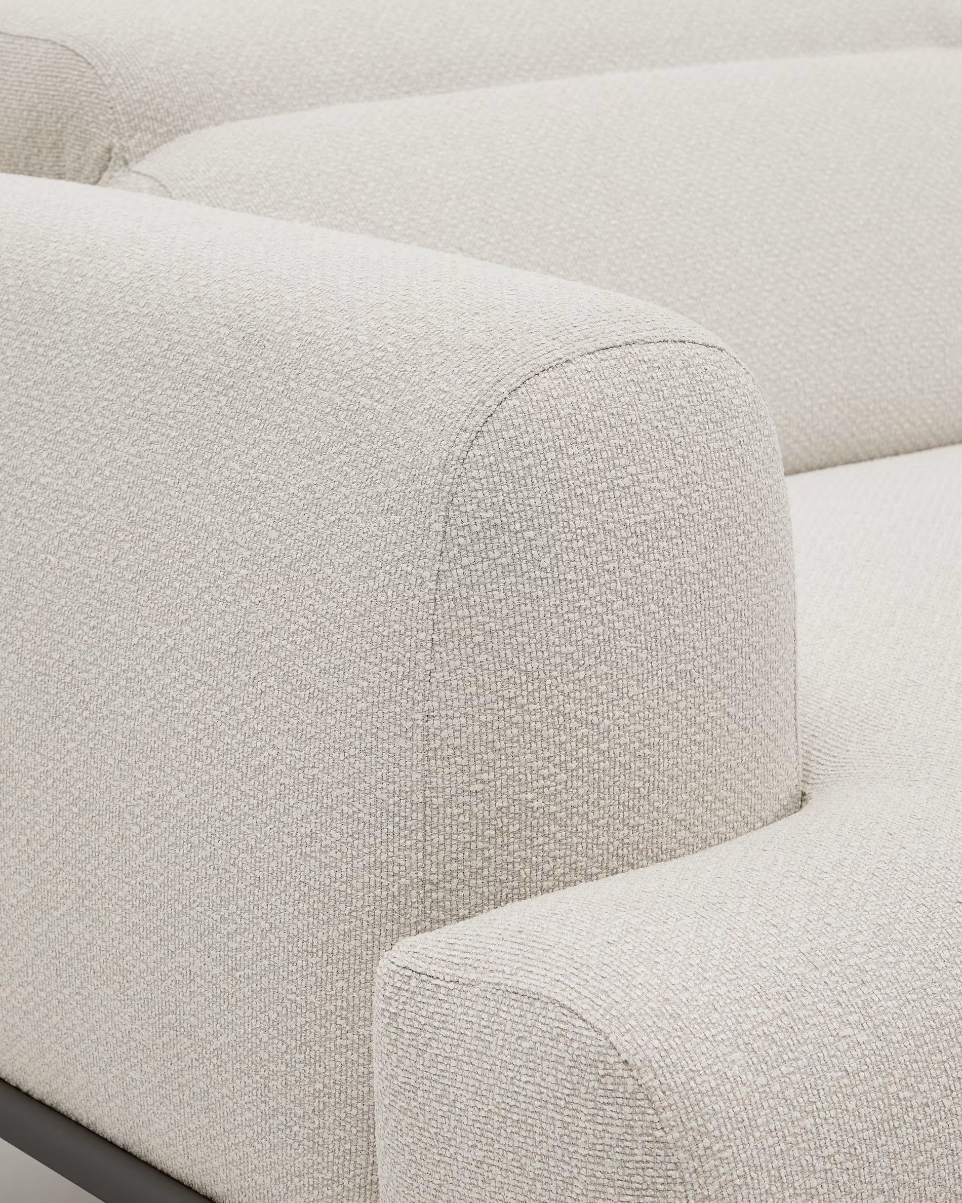 Aurum 3-seater Sofa in Ecru Chenille 234CM