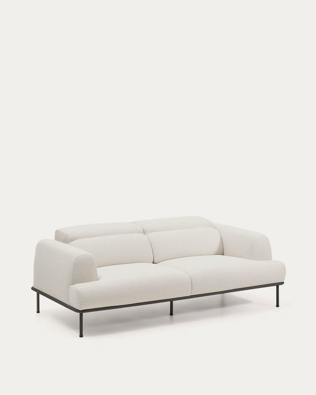 Aurum 3-seater Sofa in Ecru Chenille 234CM