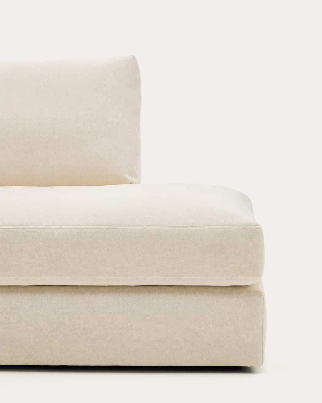 Alea ecru 5-seater modular sofa left chaise 340cm