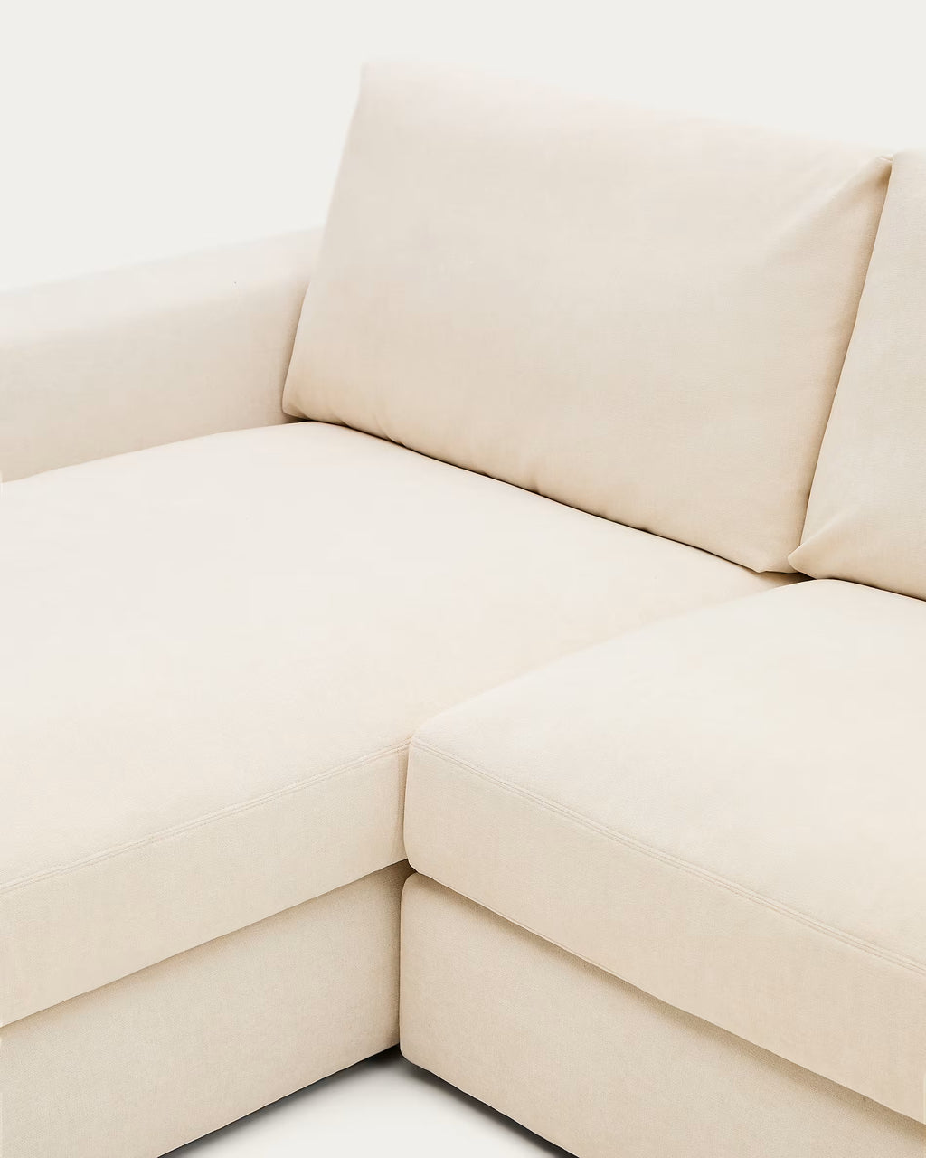 Alea ecru 5-seater modular sofa left chaise 340cm