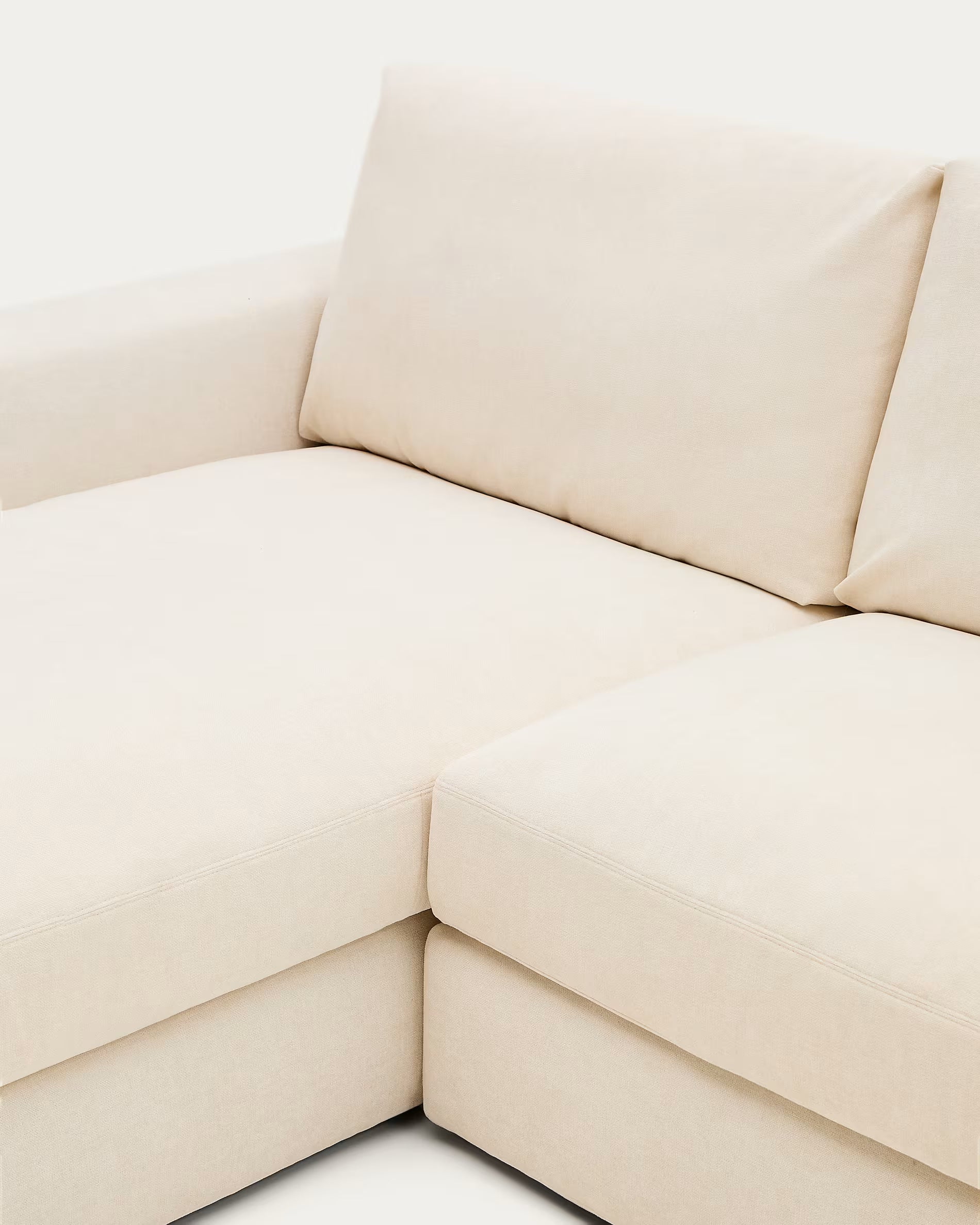 Alea ecru 5-seater modular sofa left chaise 340cm
