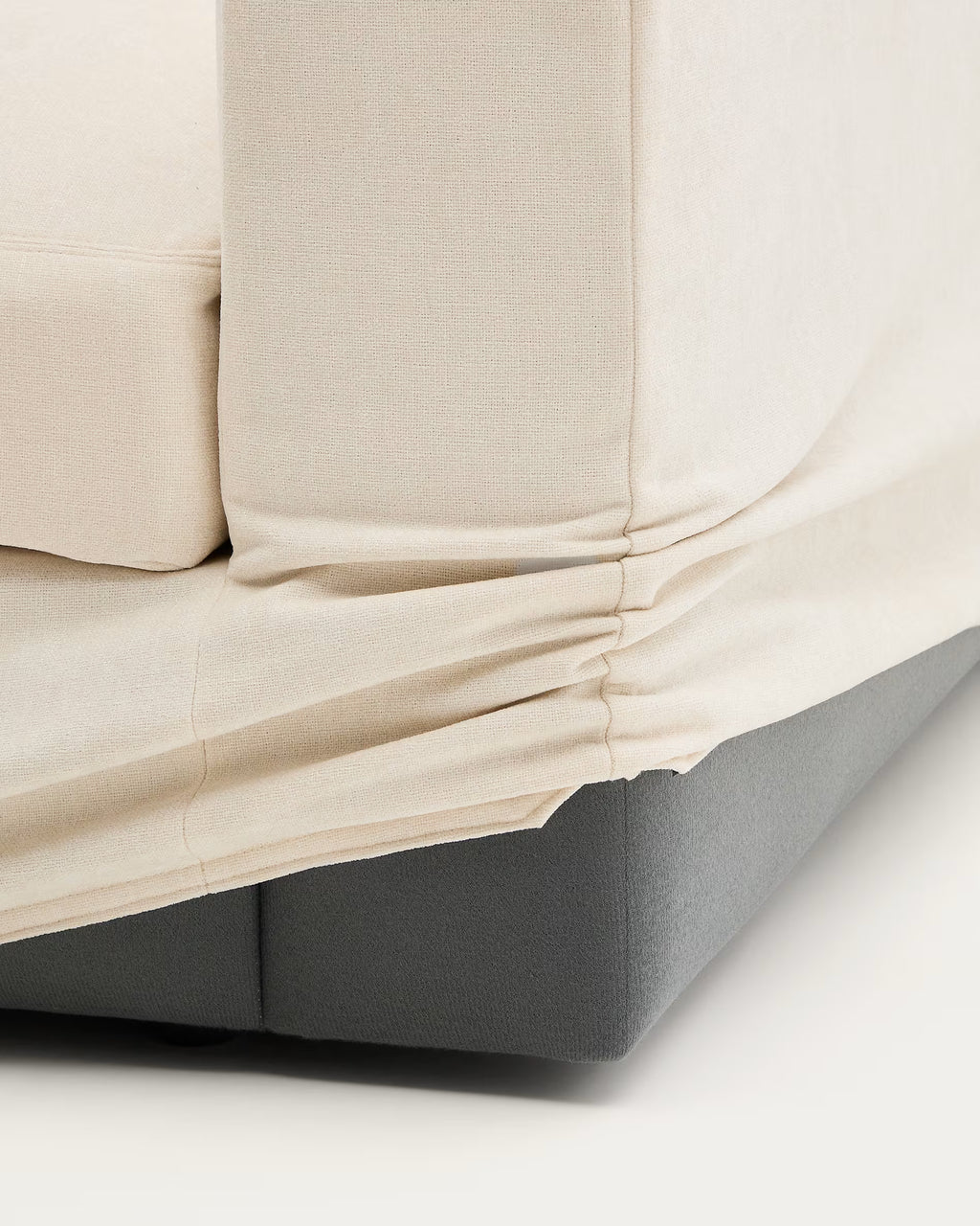 Alea ecru 5-seater modular sofa left chaise 340cm