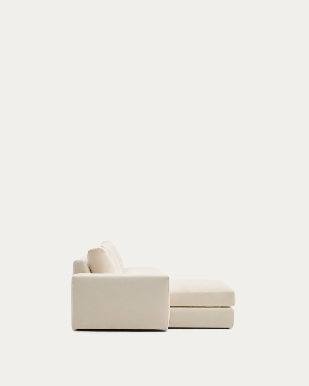 Alea ecru 5-seater modular sofa left chaise 340cm