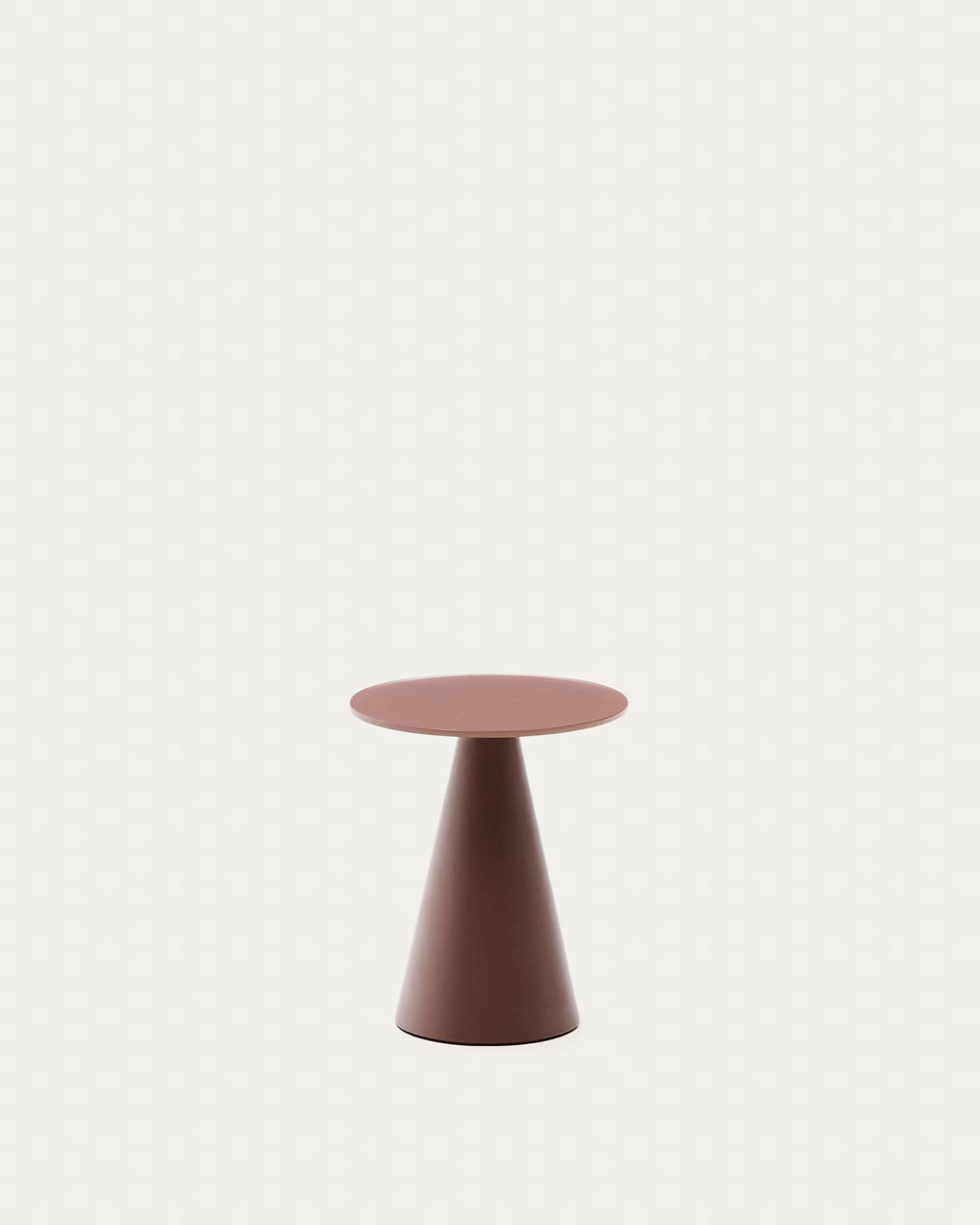 Wilshire side table terracotta finish Ø35cm.