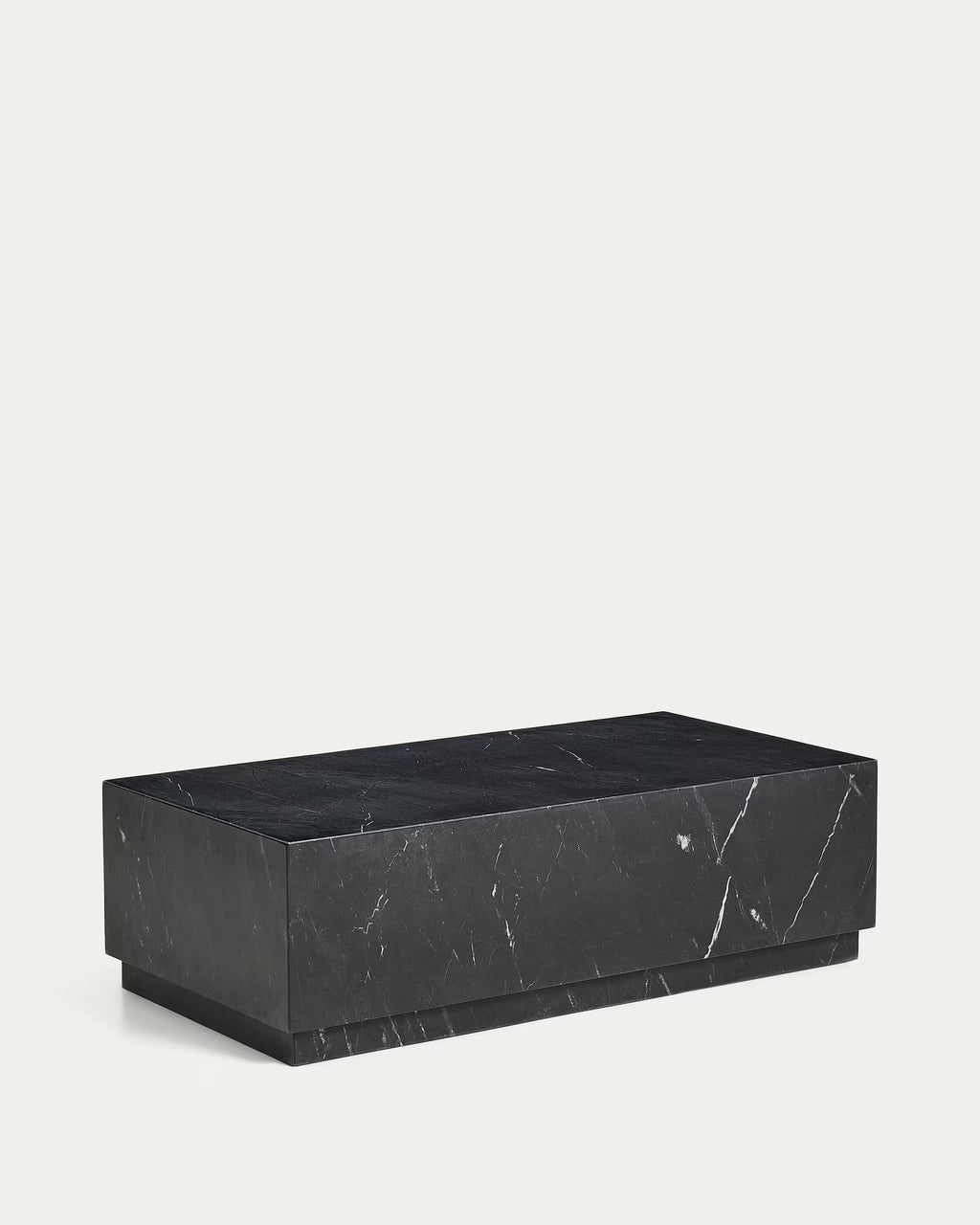 Sorein coffee table in black marble 100 x 50 cm.