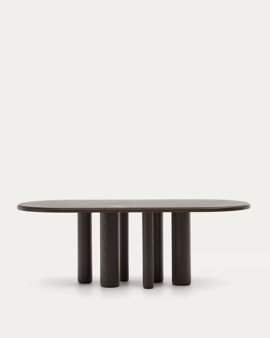 Mailen Oval Table in Ash Wood Veneer