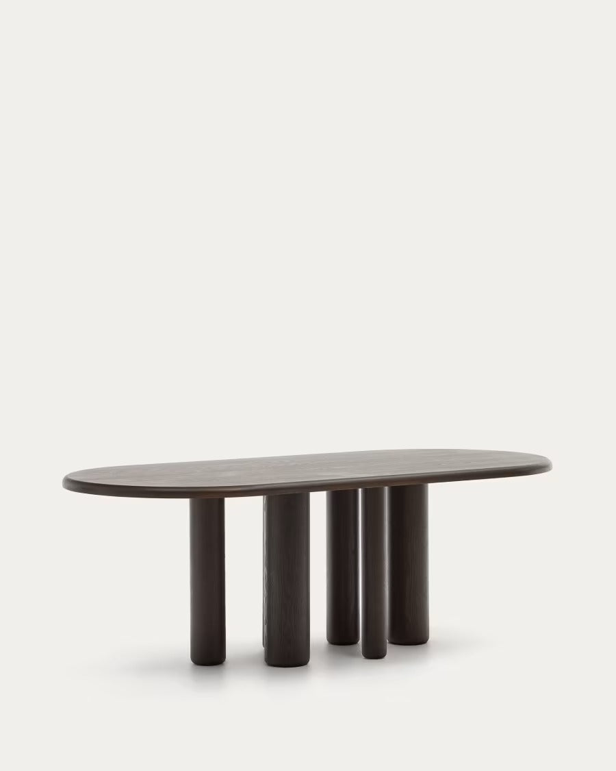 Mailen Oval Table in Ash Wood Veneer